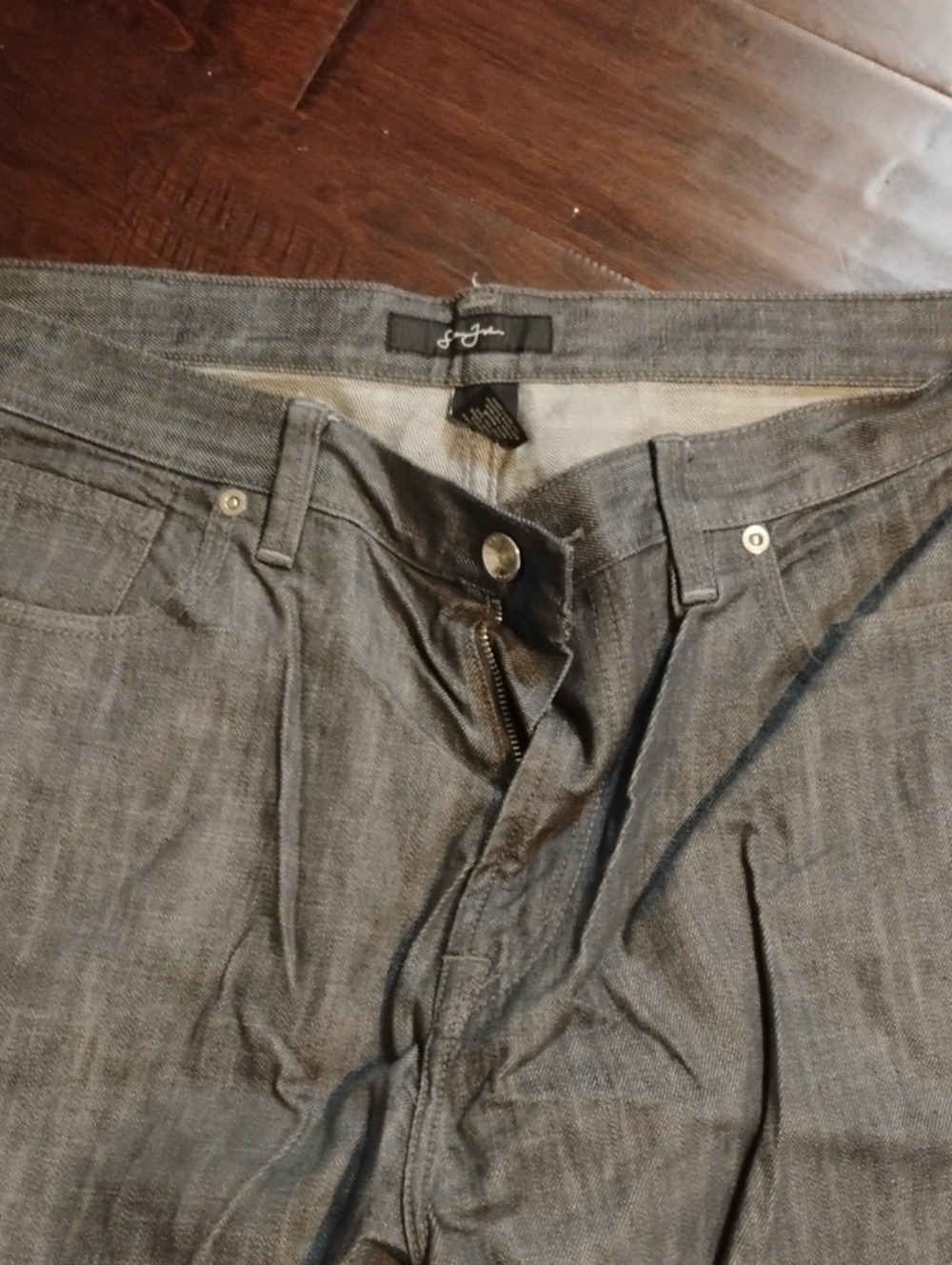 Men's Gray Denim Jeans